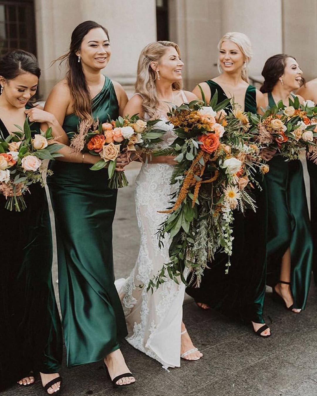 unique bridesmaid colors
