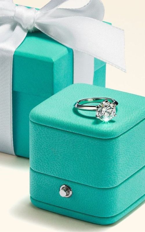 tiffany diamond rings in box