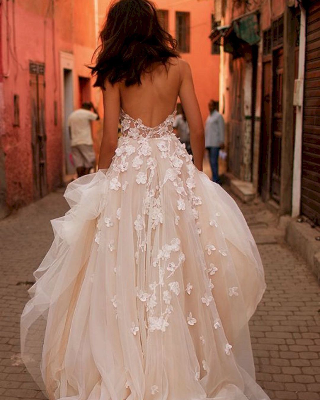 best wedding dresses princess low back floral appliques liz martinez