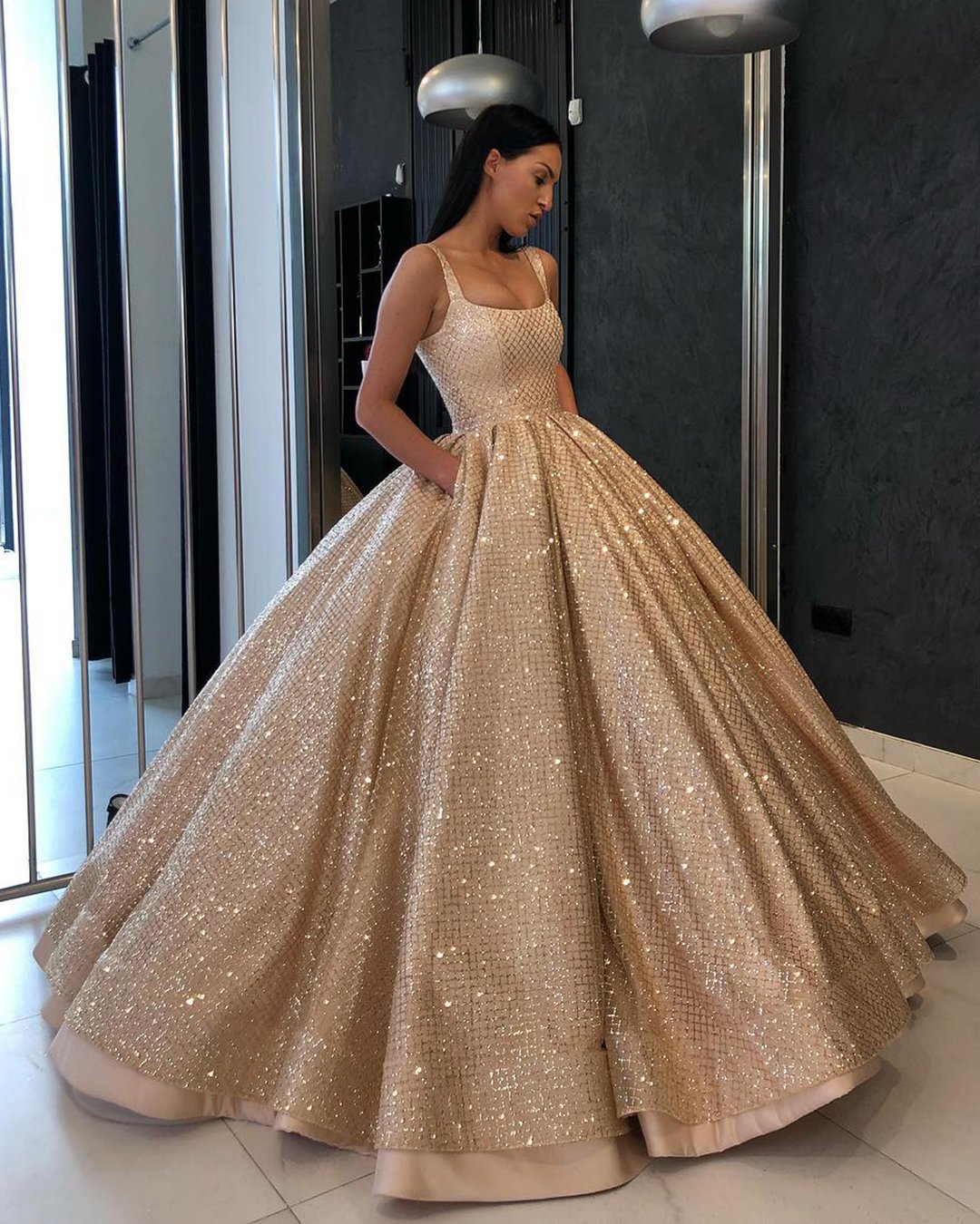 18 Gold Wedding Gowns For Brides To Shine