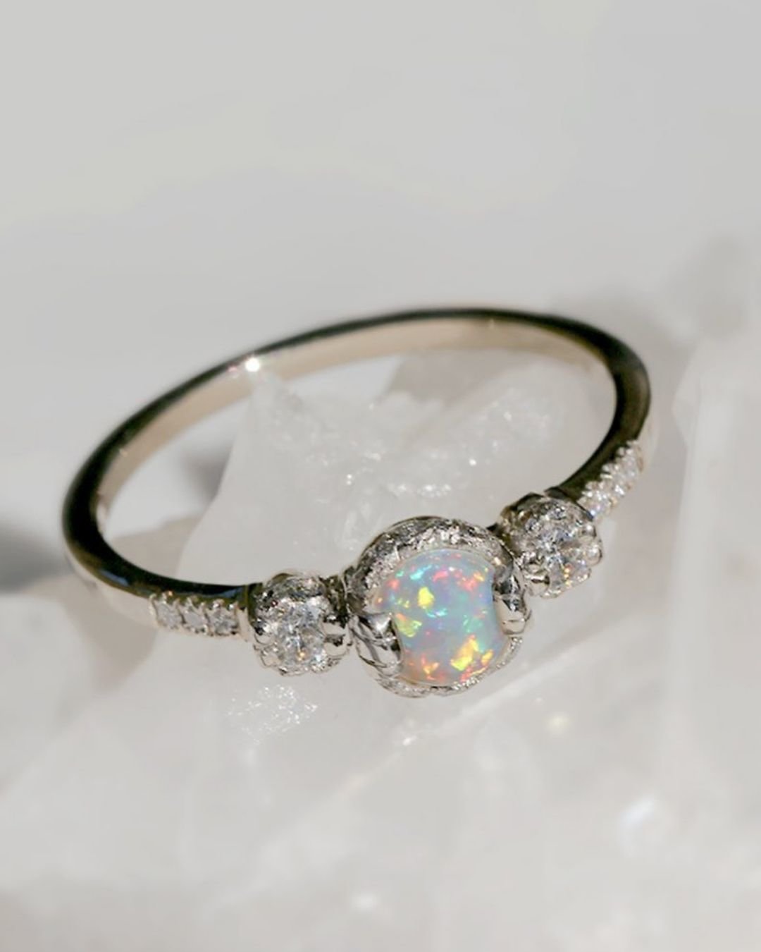 opal engagement rings white gold rings2