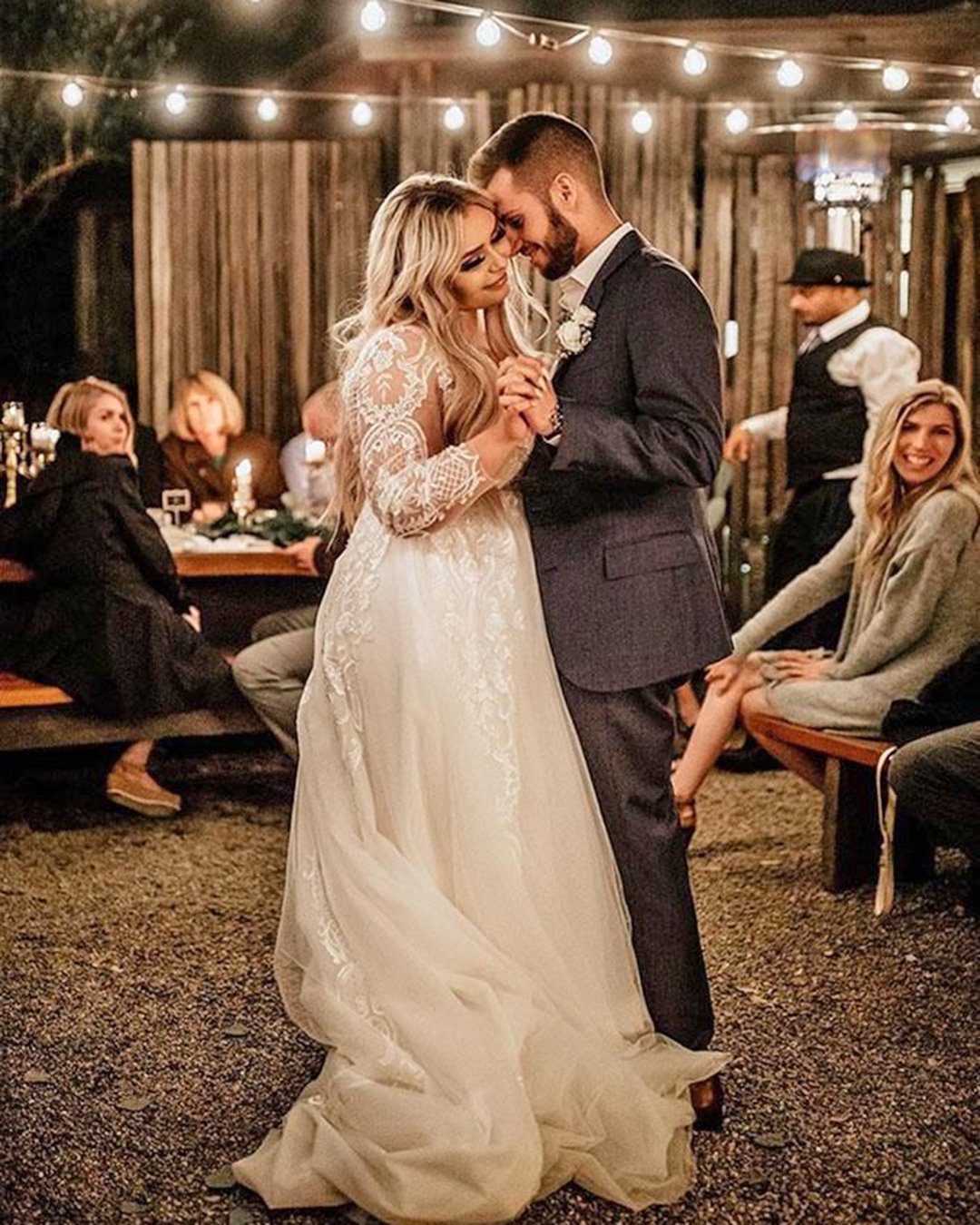 plus size reception dress