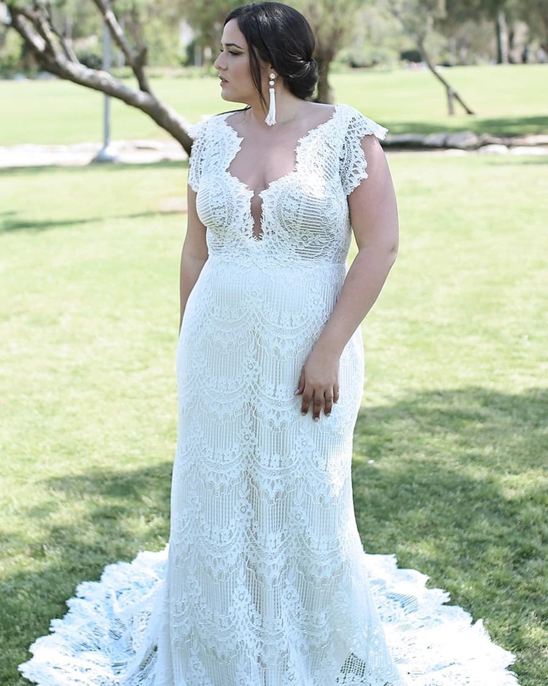 plus size wedding dresses sheath with cap vintage levana
