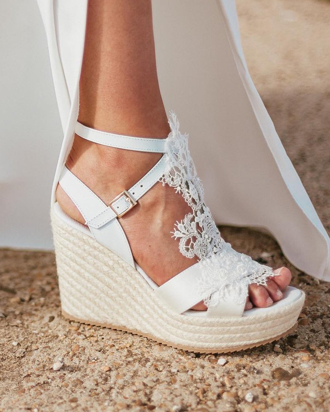 glitter wedges wedding