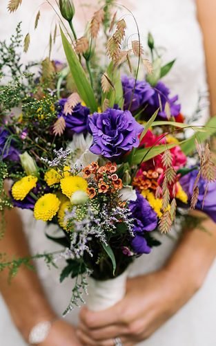 wildflower wedding bouquets featured lauren love
