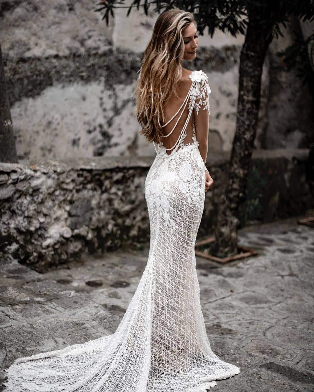 beach wedding dresses sheath open back lace sexy tali photography