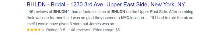 best bridal salon in NYC bhldn review