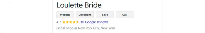 best bridal salon in NYC loulette review