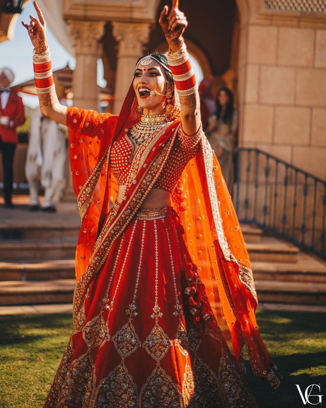 indian wedding dresses red traditional lehenga with gold eventila