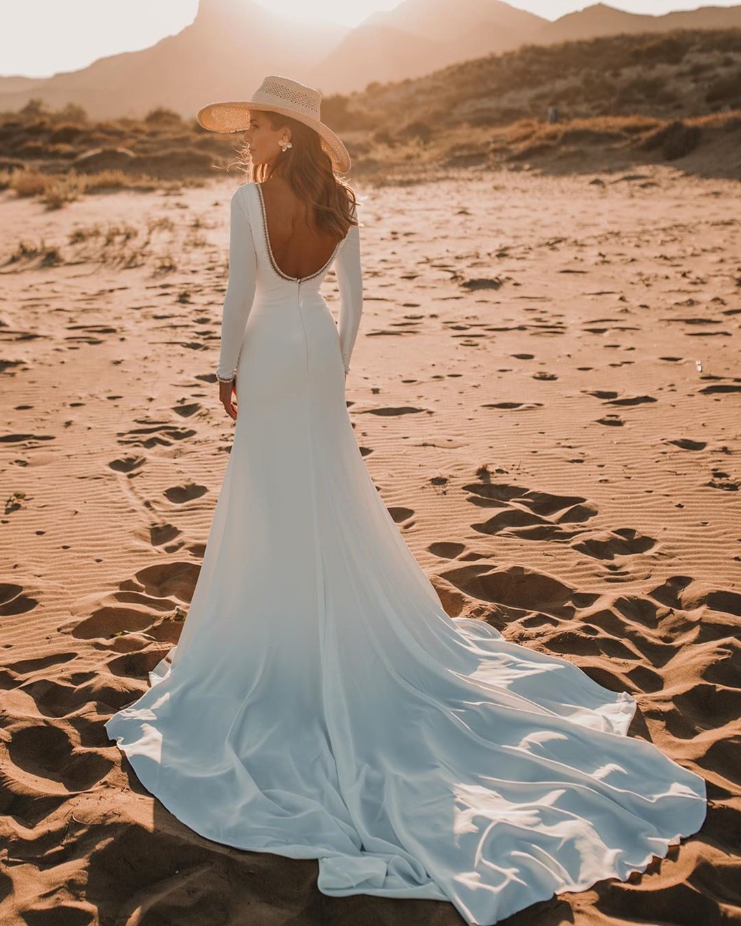 silk wedding dresses with sleeves