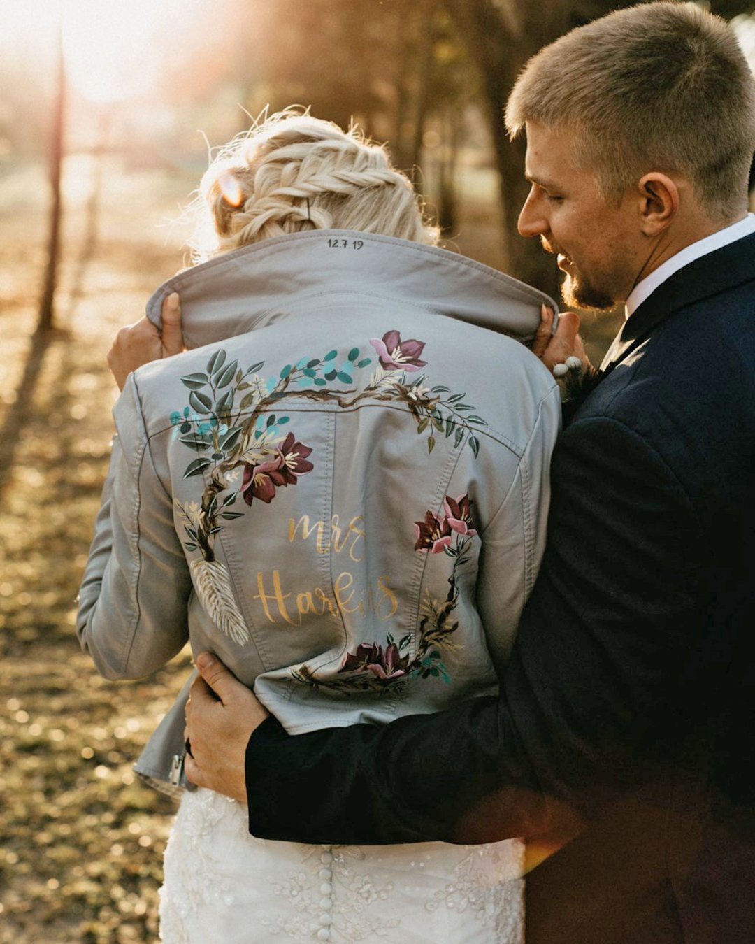 wedding jackets leather with signatures fall country marissa merrill