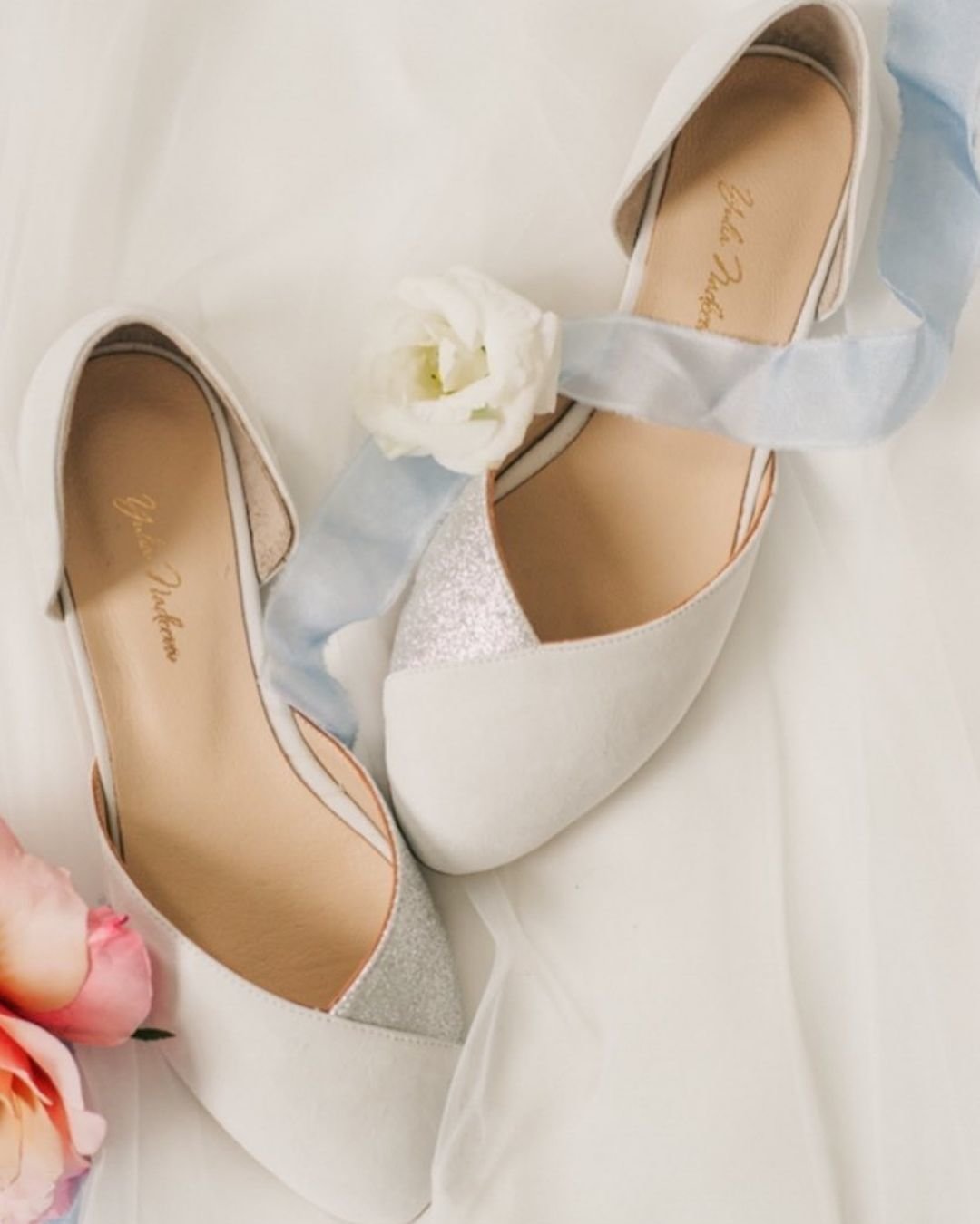 comfortable white wedding shoes
