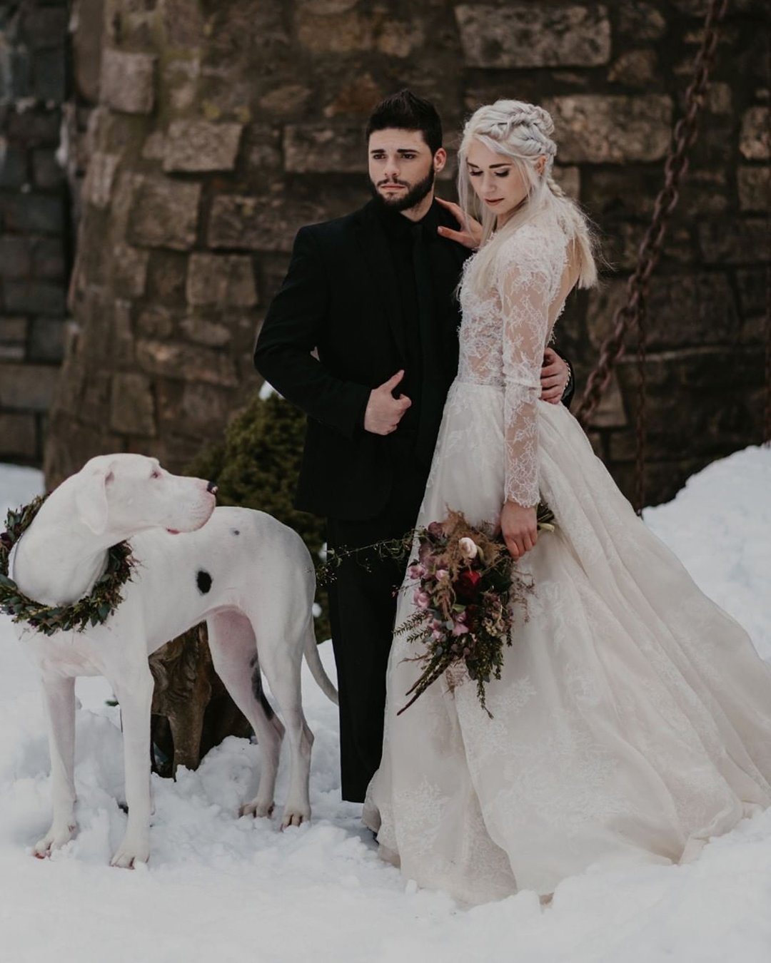 casual winter wedding