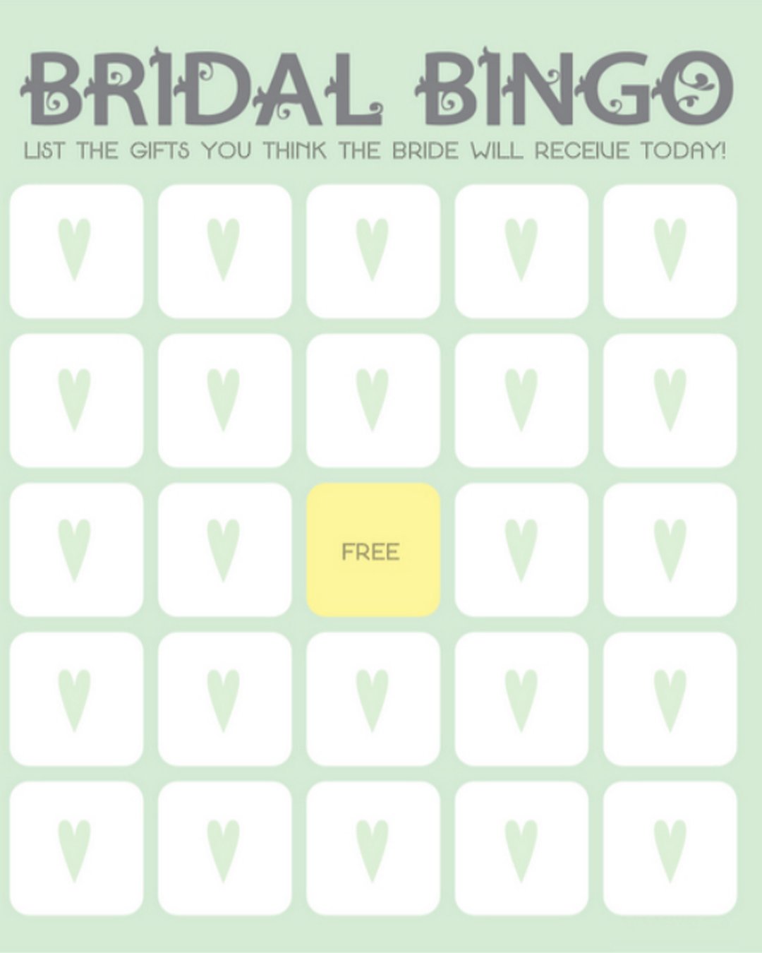 barchelotte party games bridal bingo