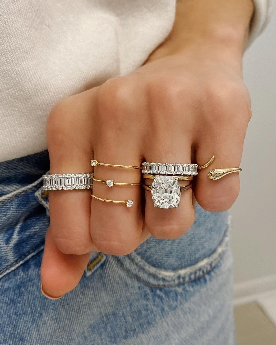 bridal sets diamond modern rings1