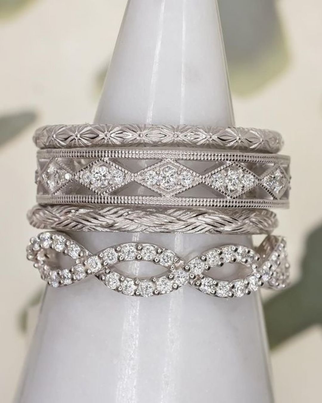 bridal sets stylish stackable rings1