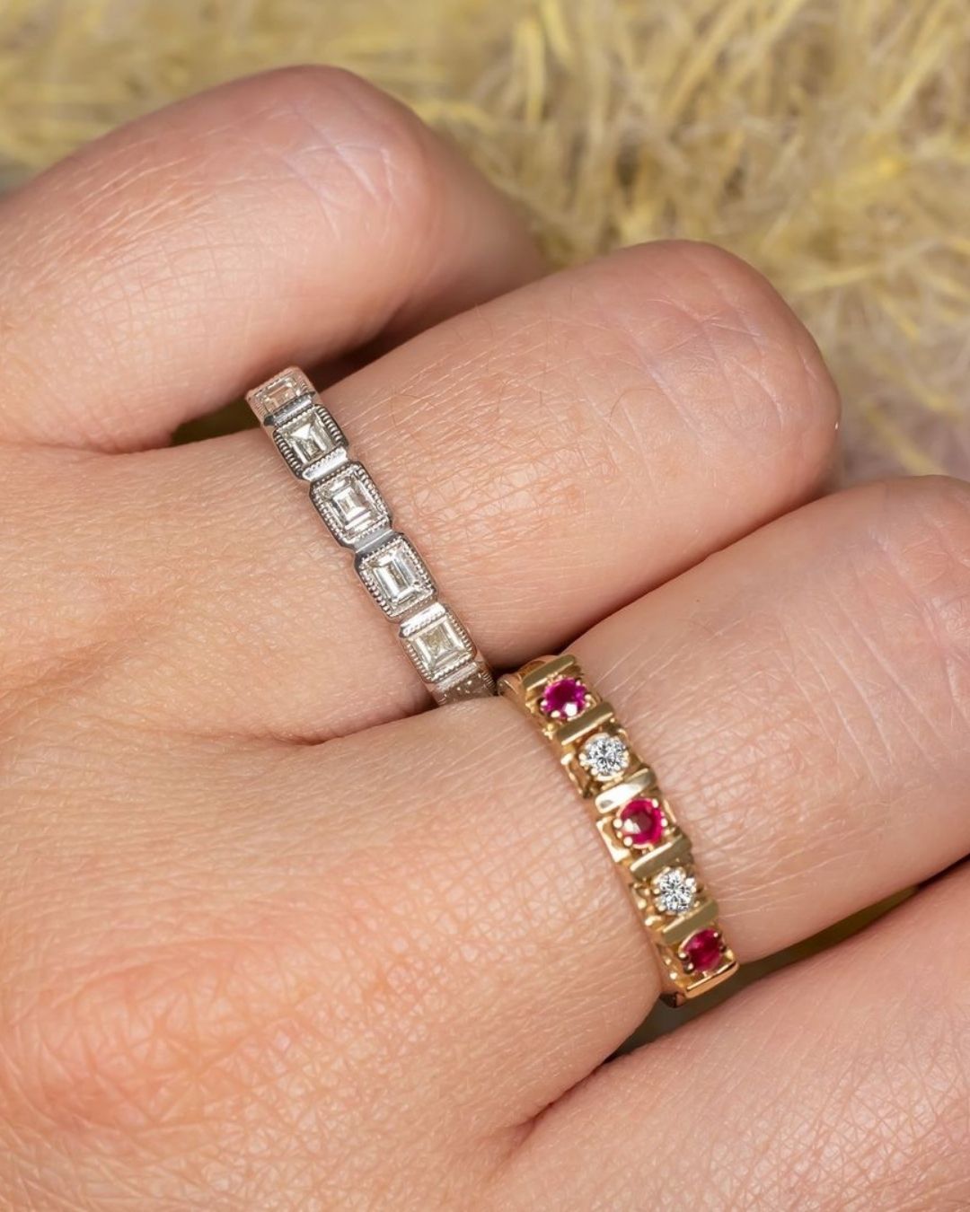bridal sets stylish stackable rings2