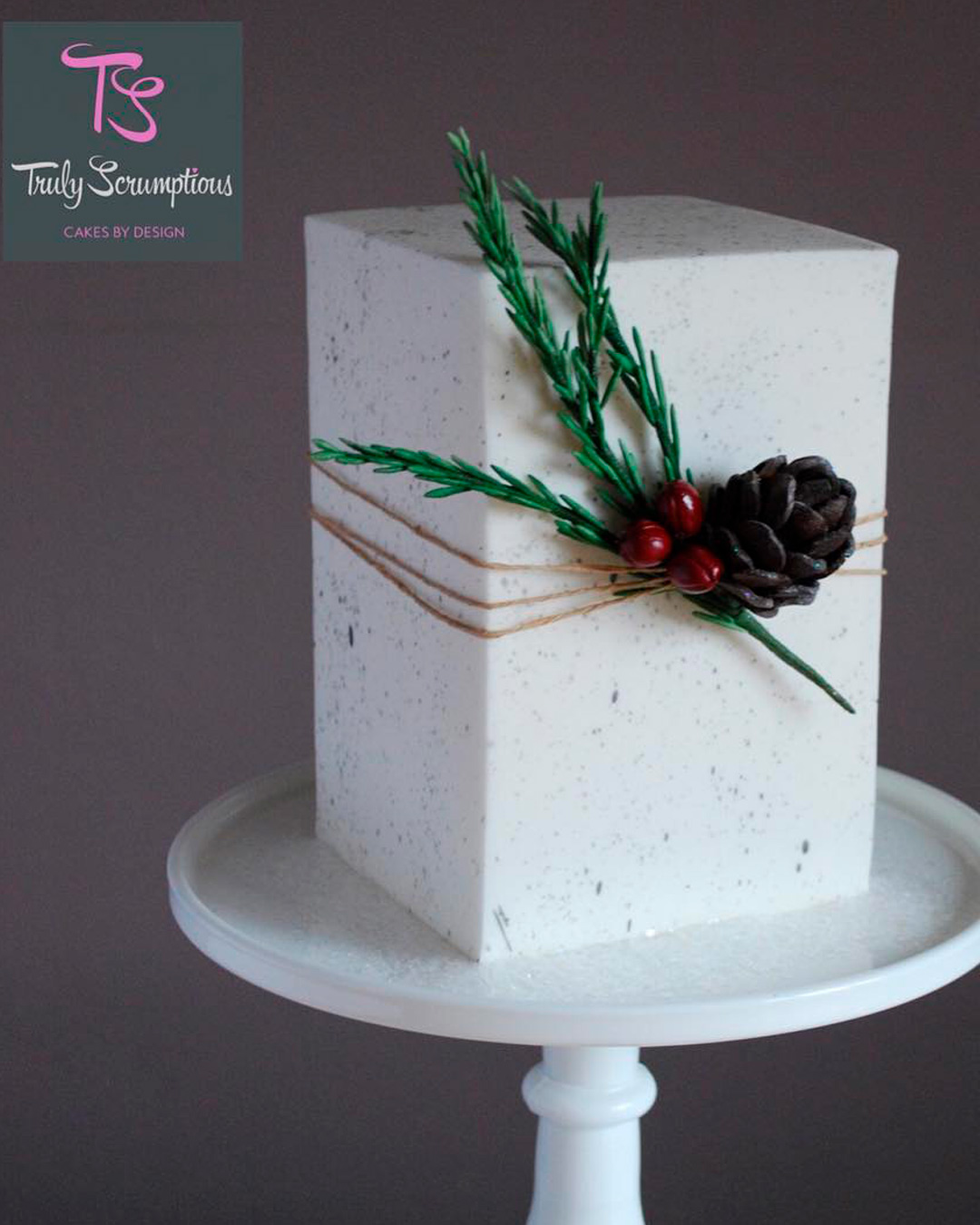 christmas wedding ideas cake