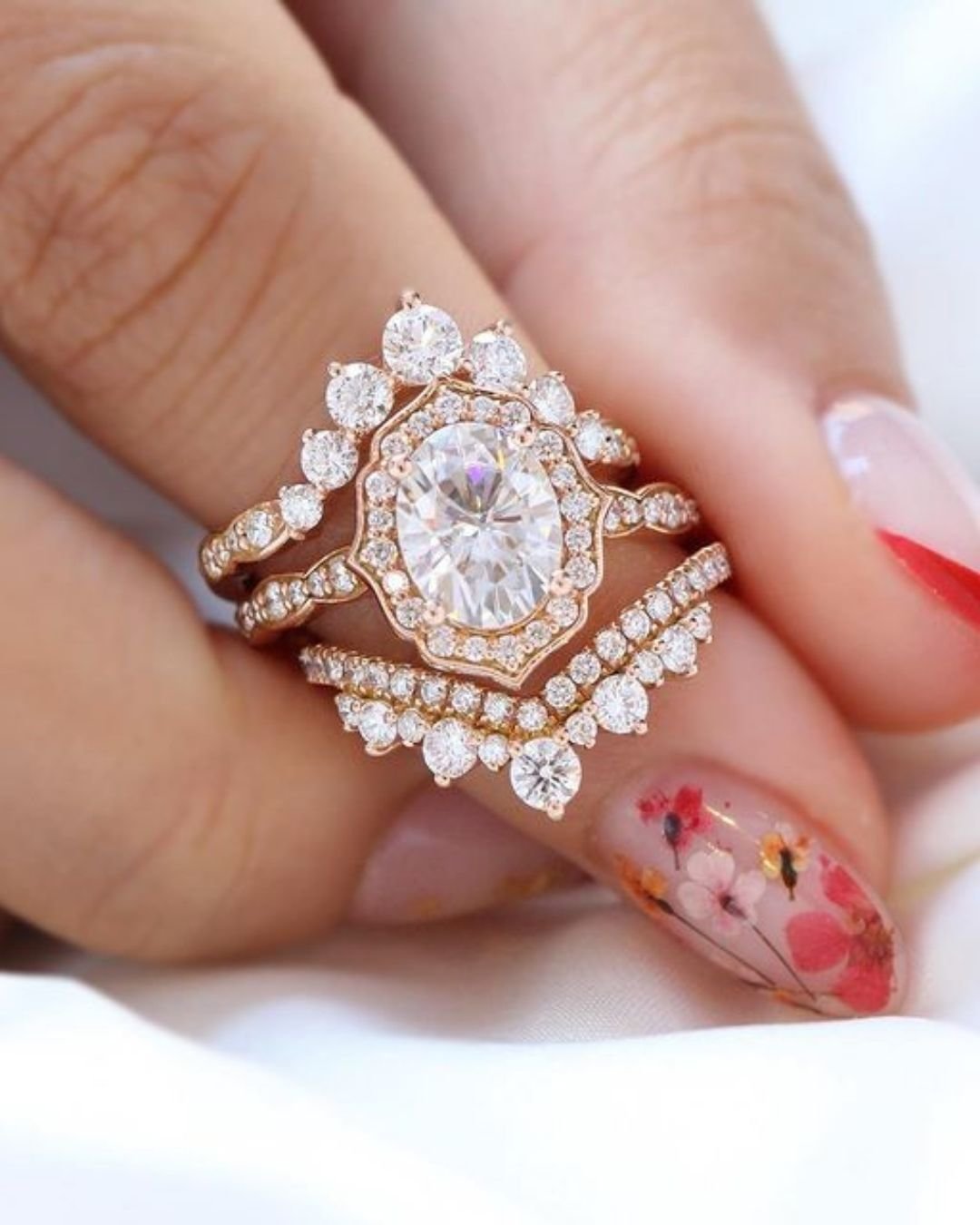 diamond wedding rings oval diamond wedding rings
