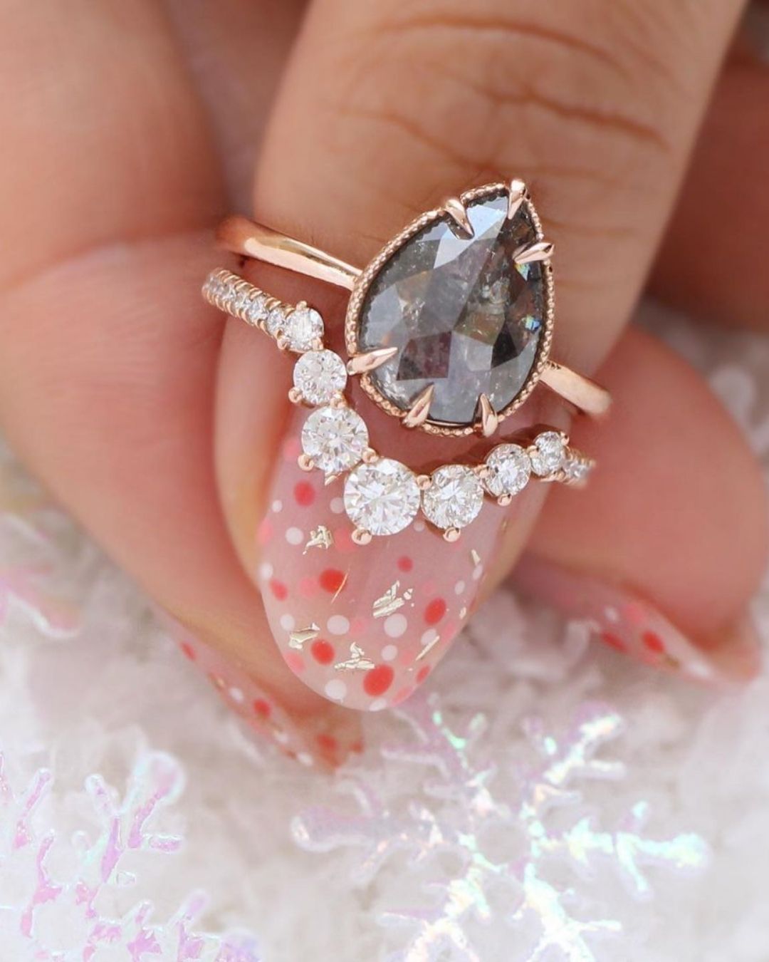 diamond wedding rings pear wedding rings1