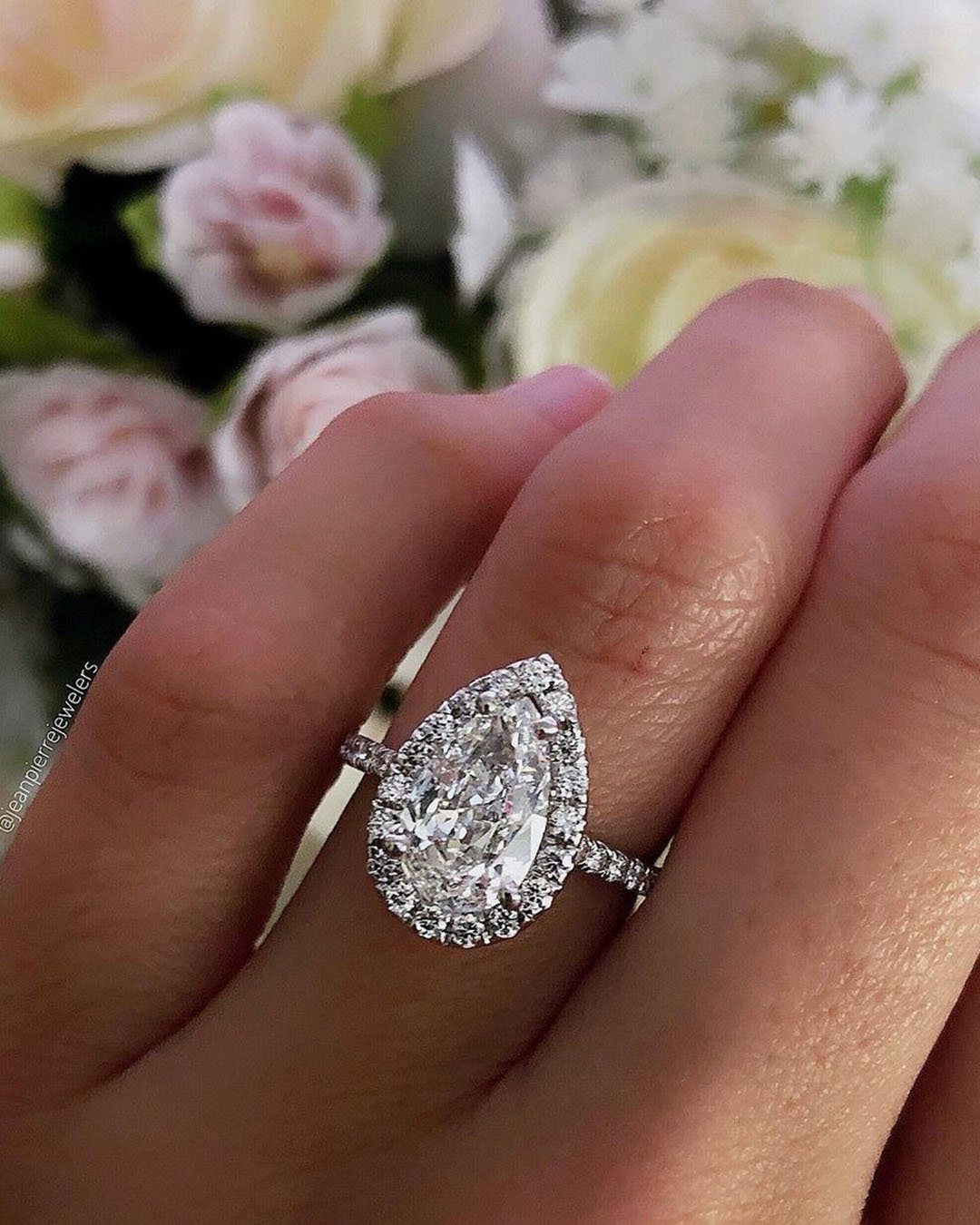 engagement ring ideas diamond halo rings pear cut rings