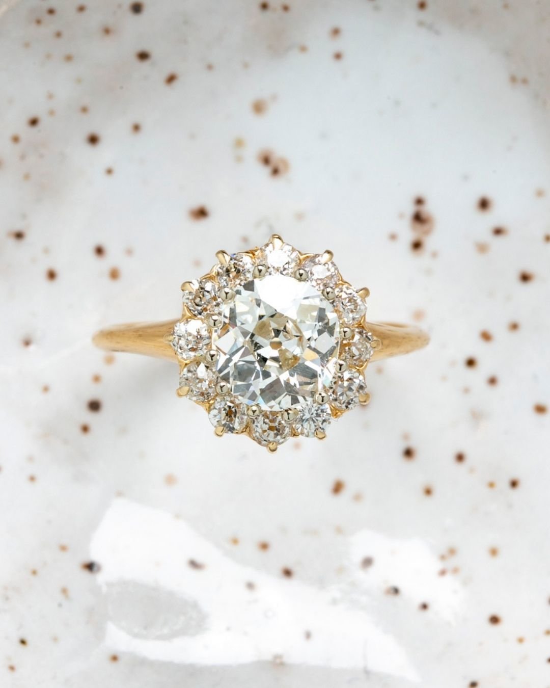 floral engagement rings vintage rings