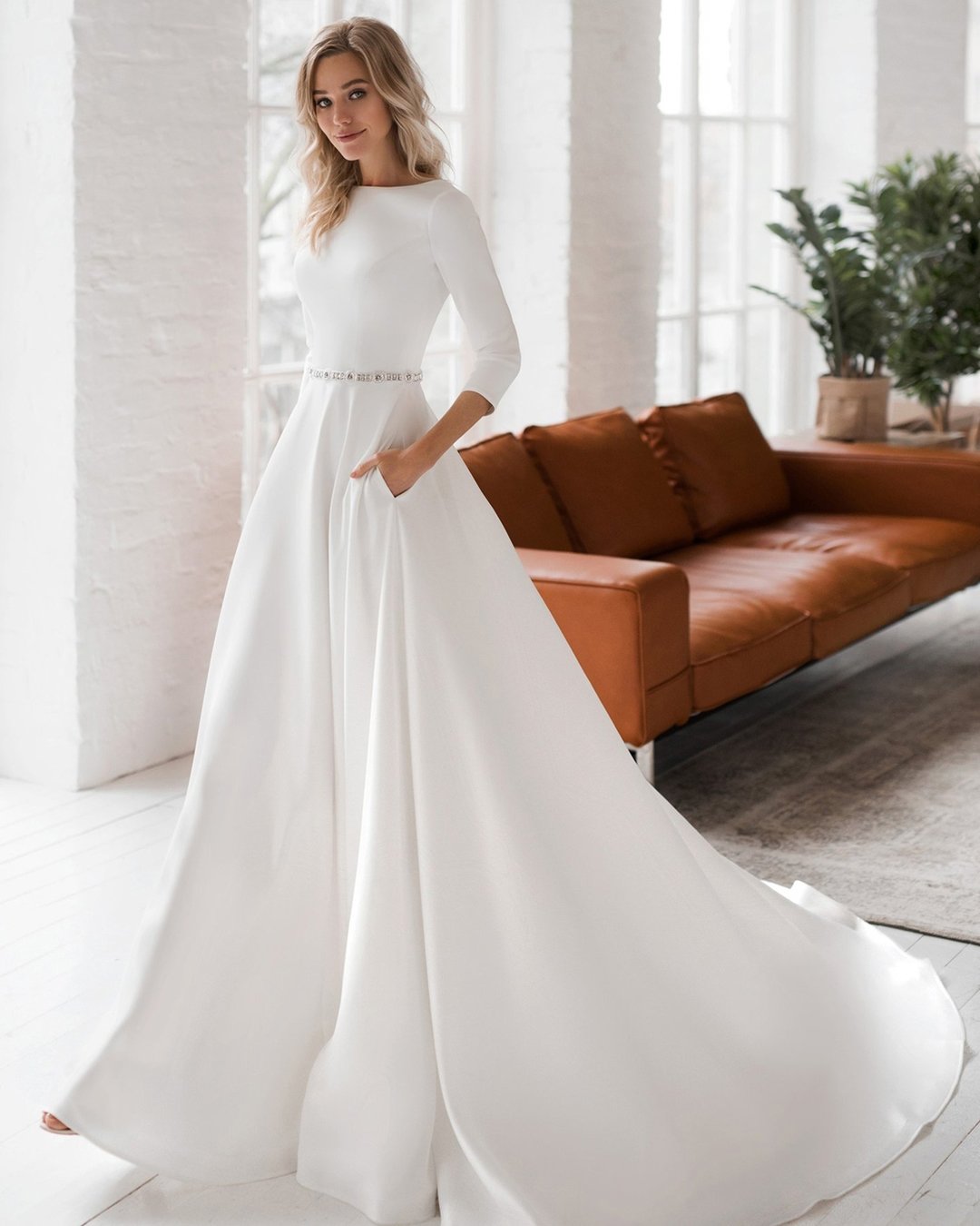 modest a line dresses