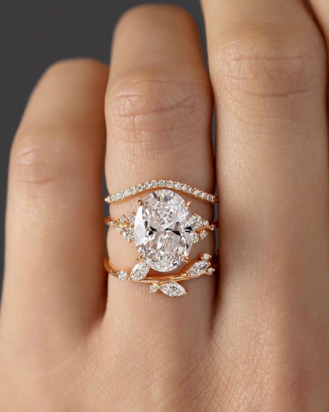 oval engagement rings rose gold rings4