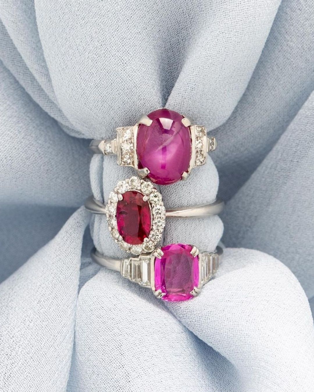 ruby engagement rings with amazing details