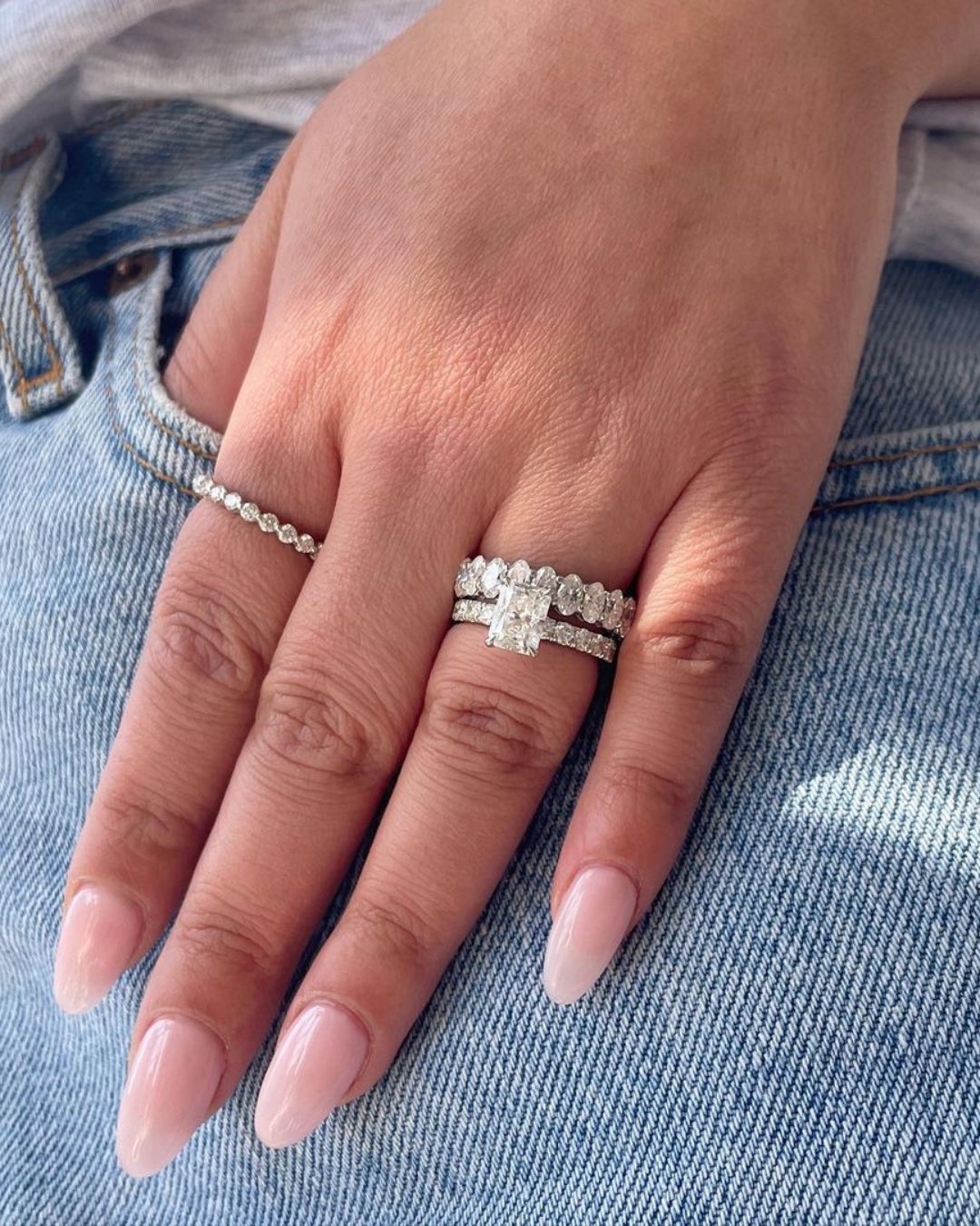 simple engagement rings diamond wedding sets3