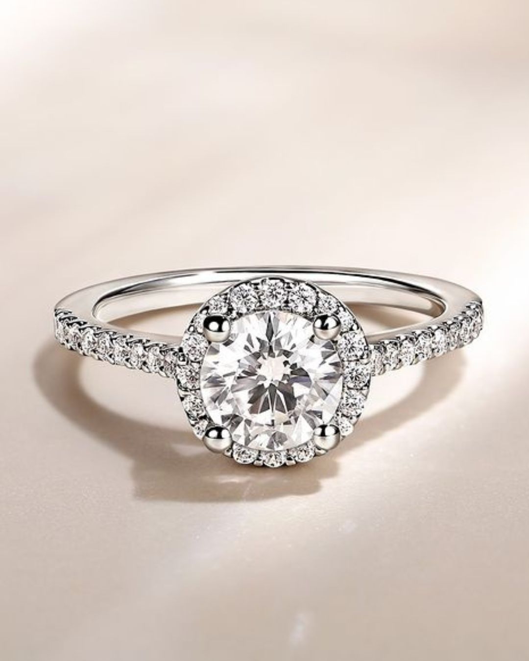 simple engagement rings pave band rings