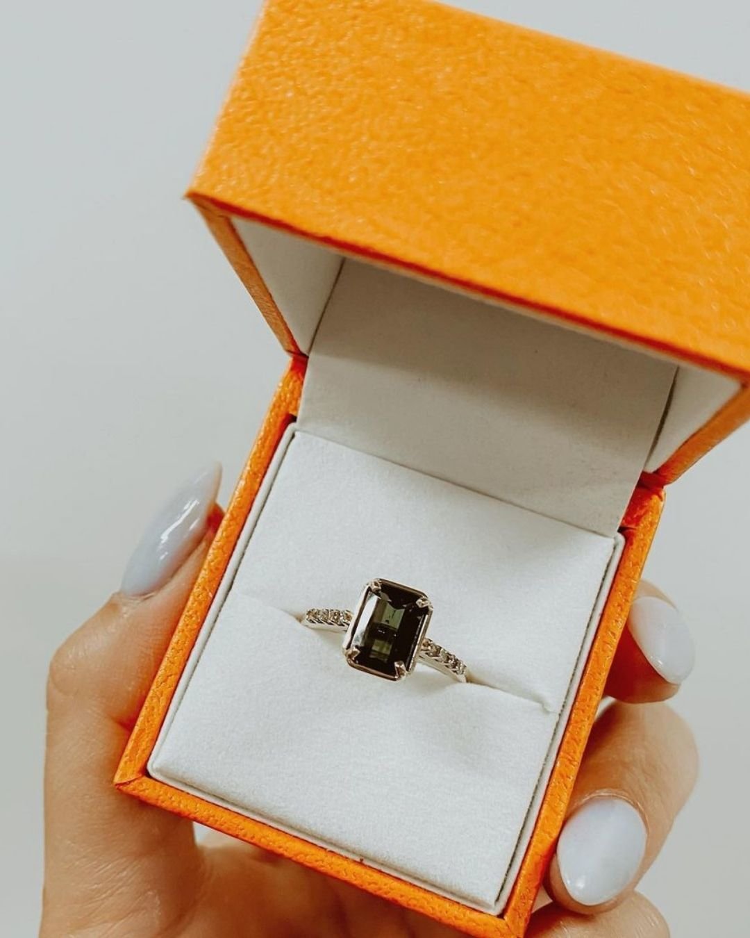 simple engagement rings radiant & emerald cut rings4