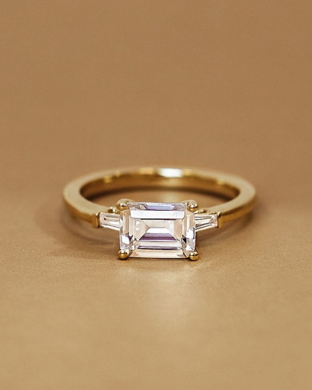 simple engagement rings radiant emerald cut rings