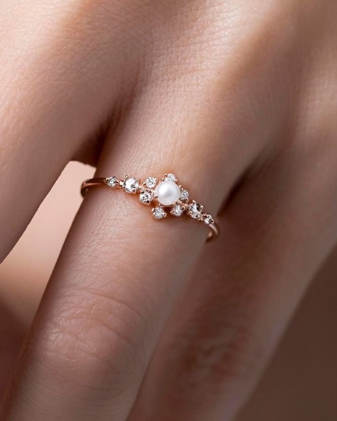 simple engagement rings rose gold rings