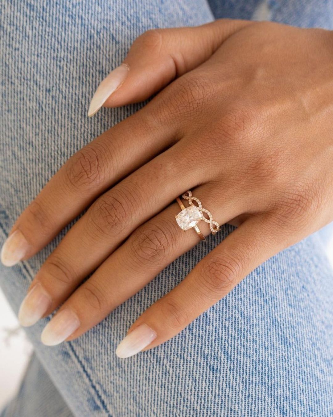 simple engagement rings with unique band2
