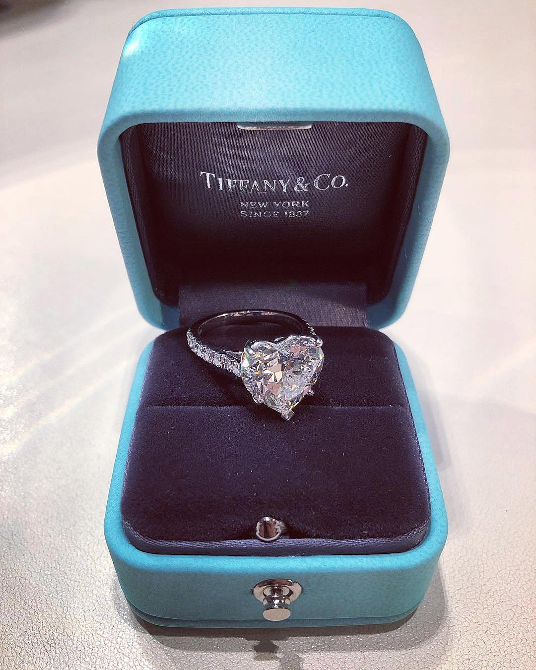 tiffany engagement rings heart cut halo diamond