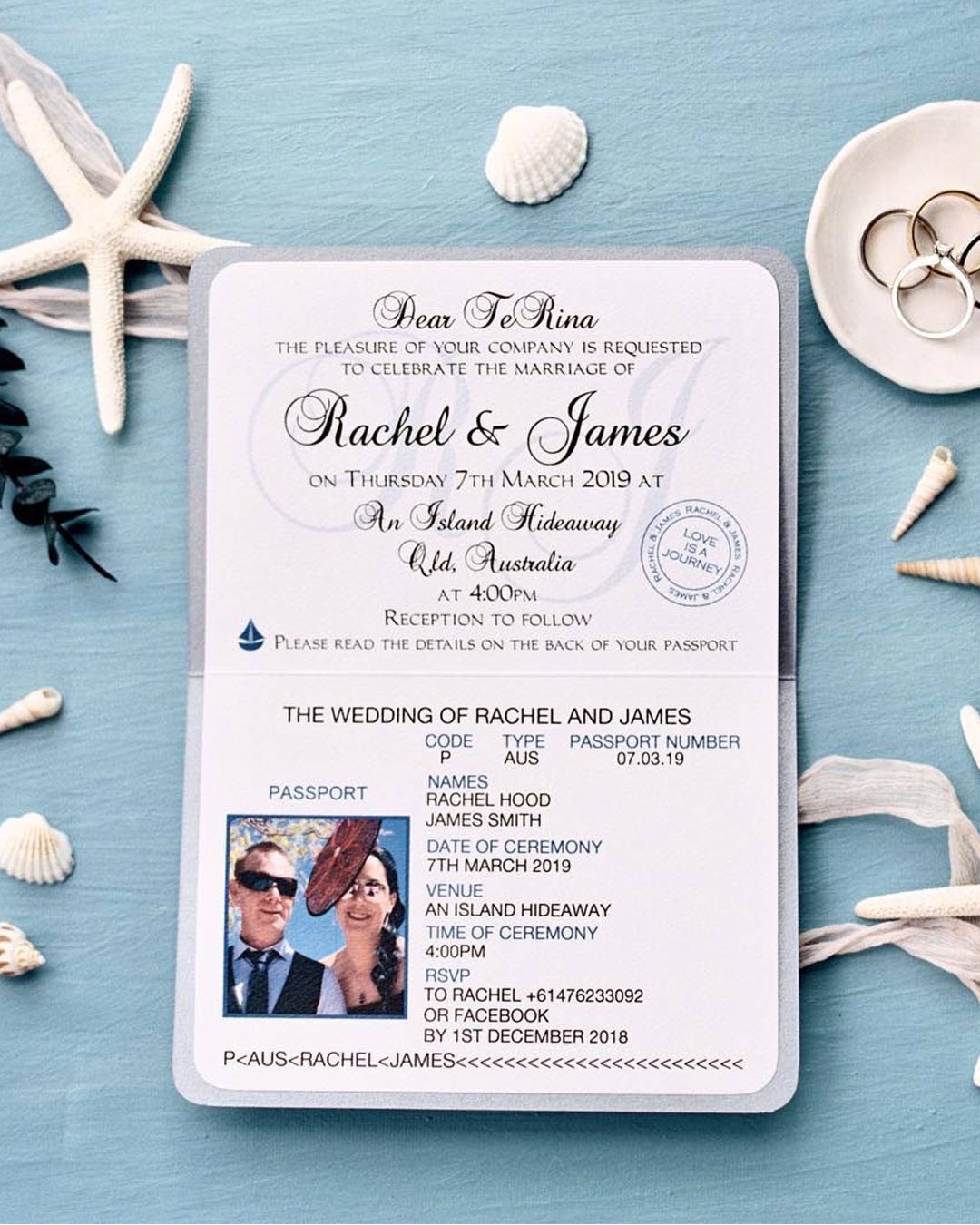 wedding invitation wording destination pasport