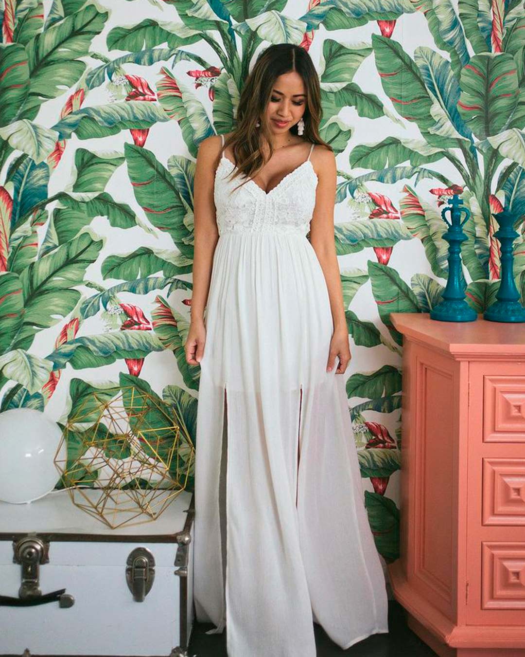 what to wear to an engagement party white dress