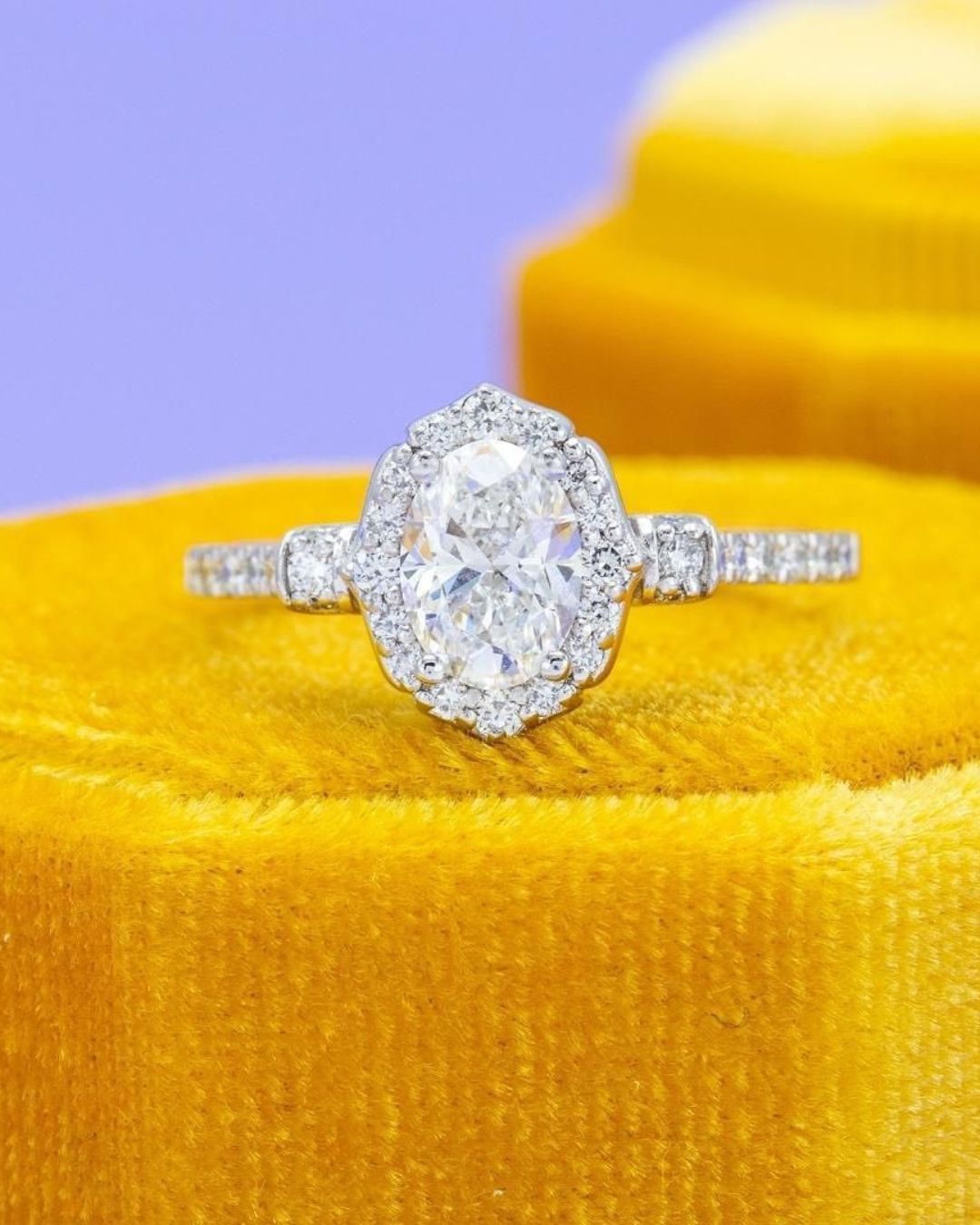 best engagement ring trends with pave bands rings