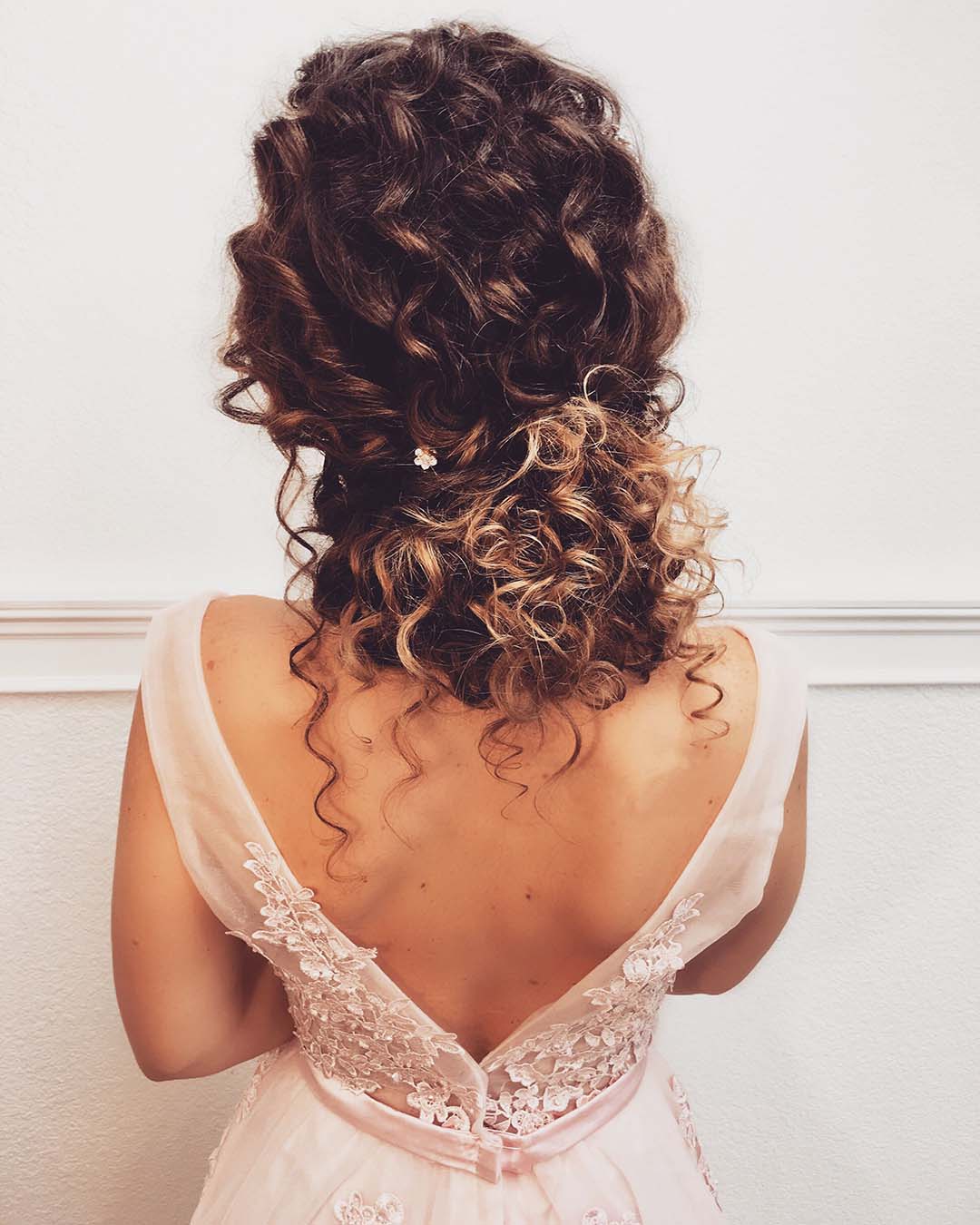 black women wedding hairstyles curly volume updo lalasupdos