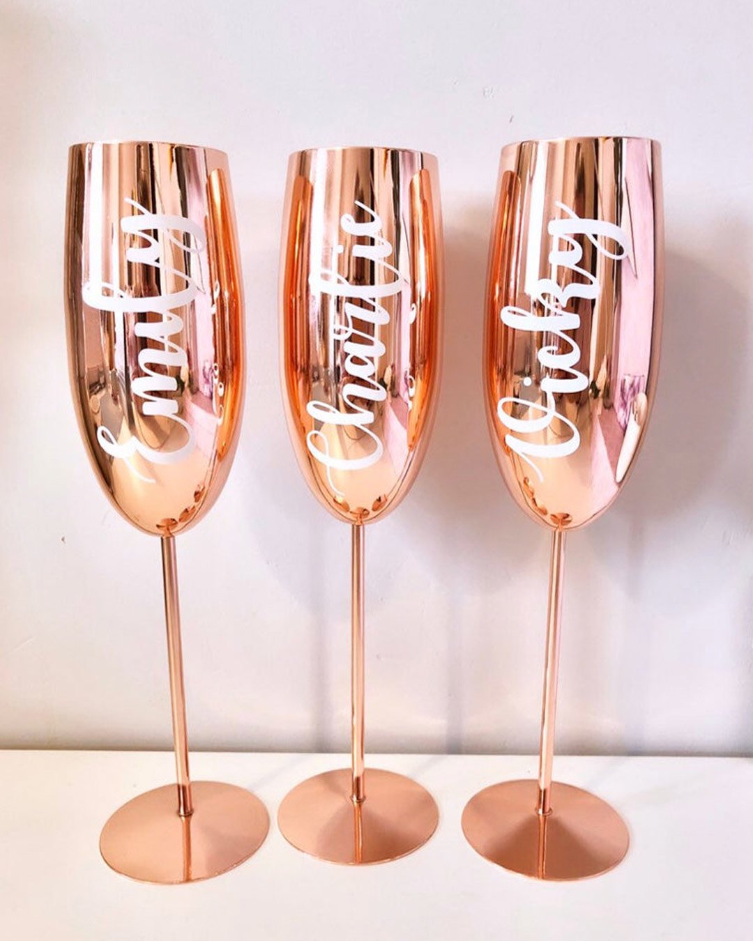 bridal shower favors champagne flutes etsy