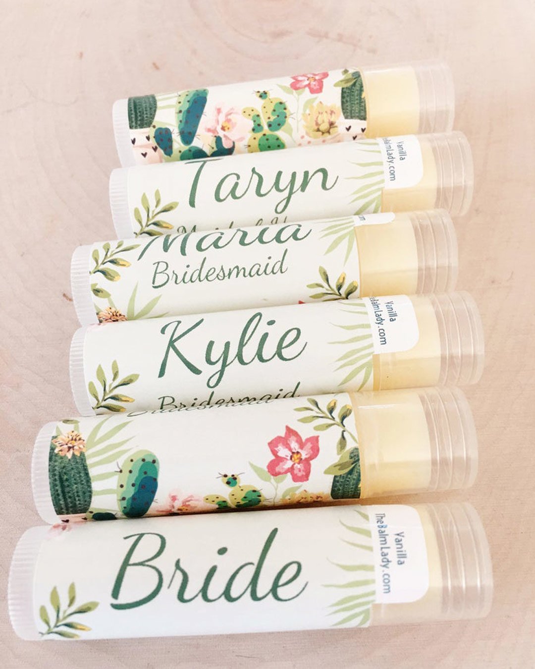 bridal shower favors lip balm