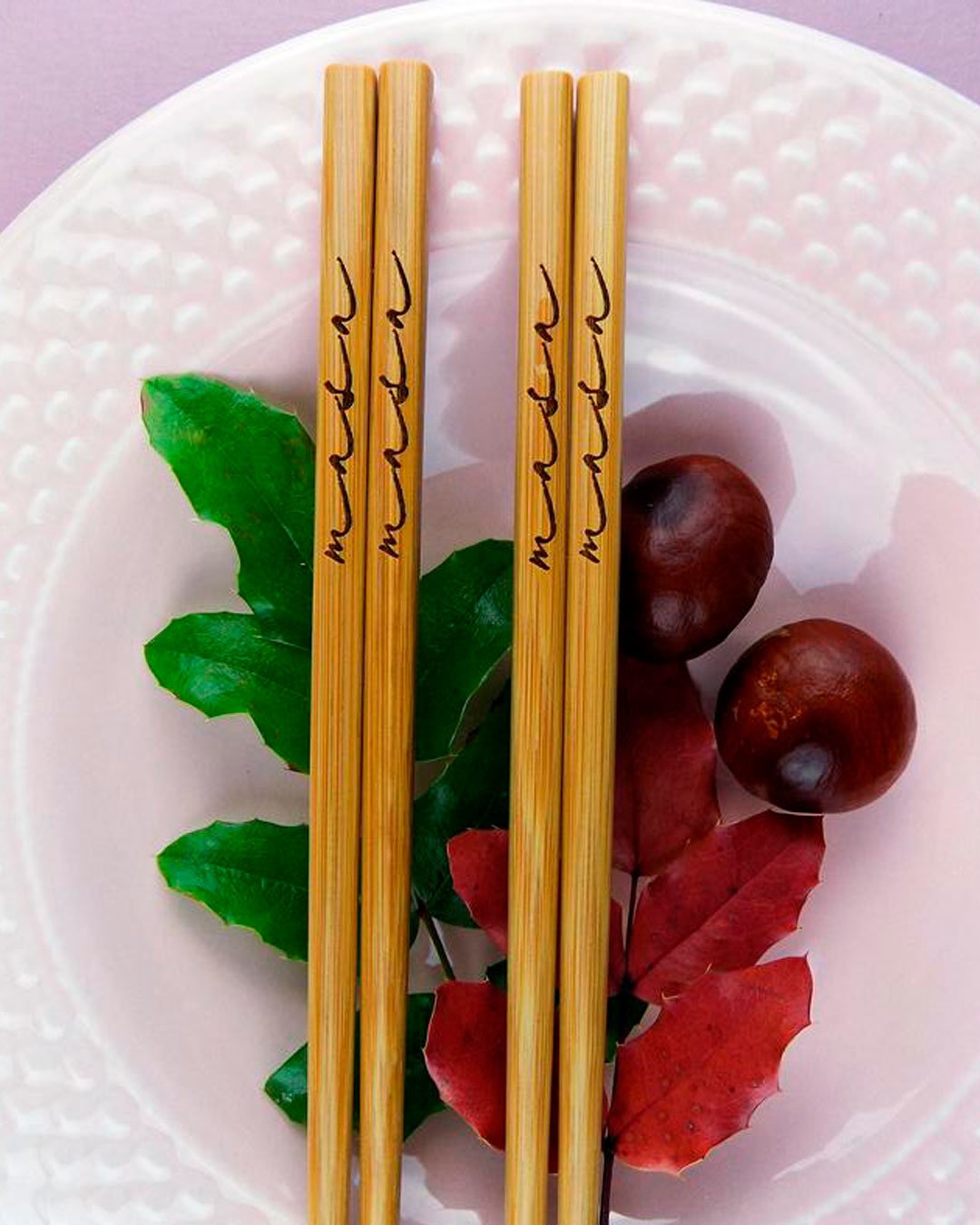 bridal shower favors personalized bamboo chopsticks