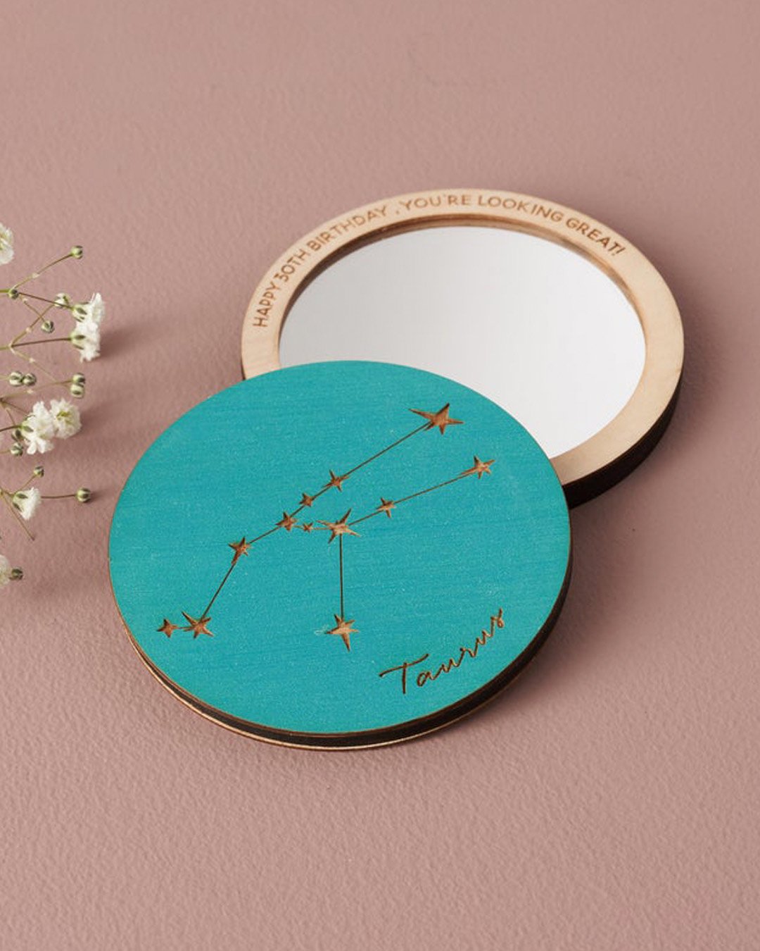 bridal shower favors signs pocket mirror