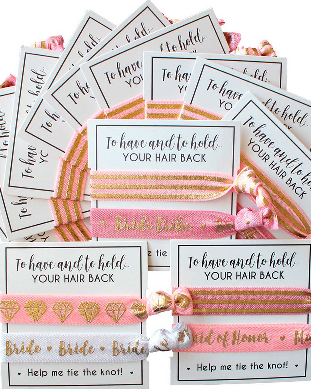 bridal shower favors ties hair