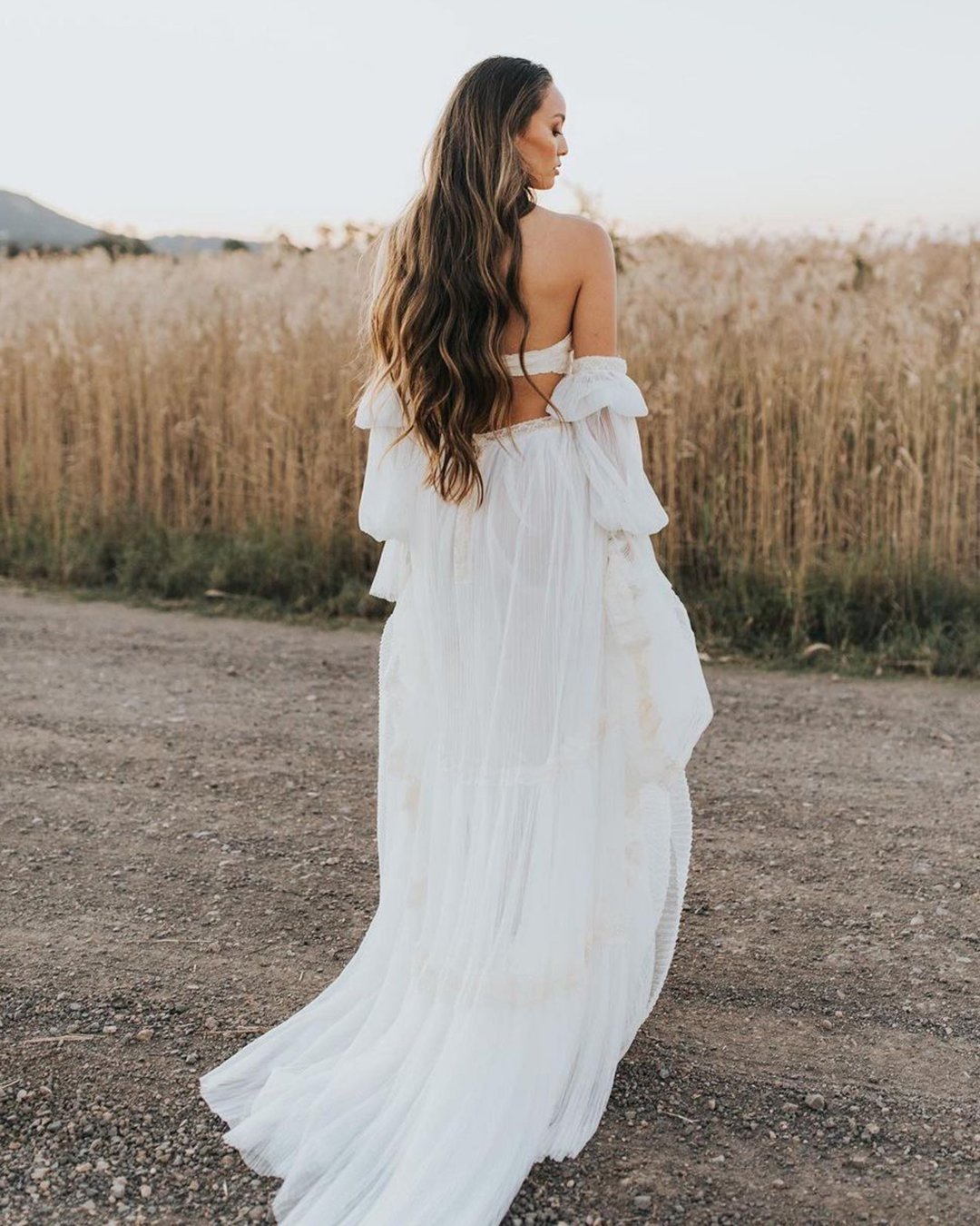 casual wedding attire for bride