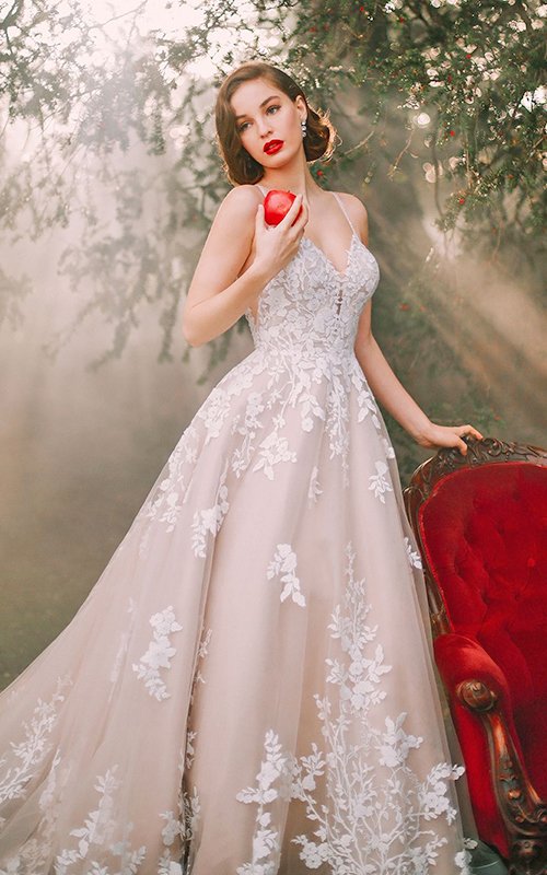 tiana inspired wedding dress