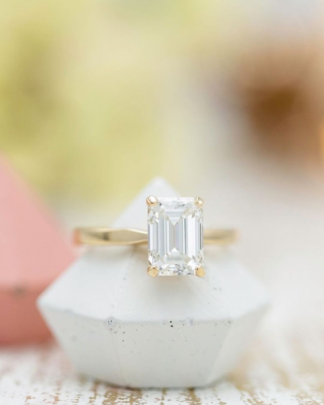 emerald cut engagement rings diamond rings