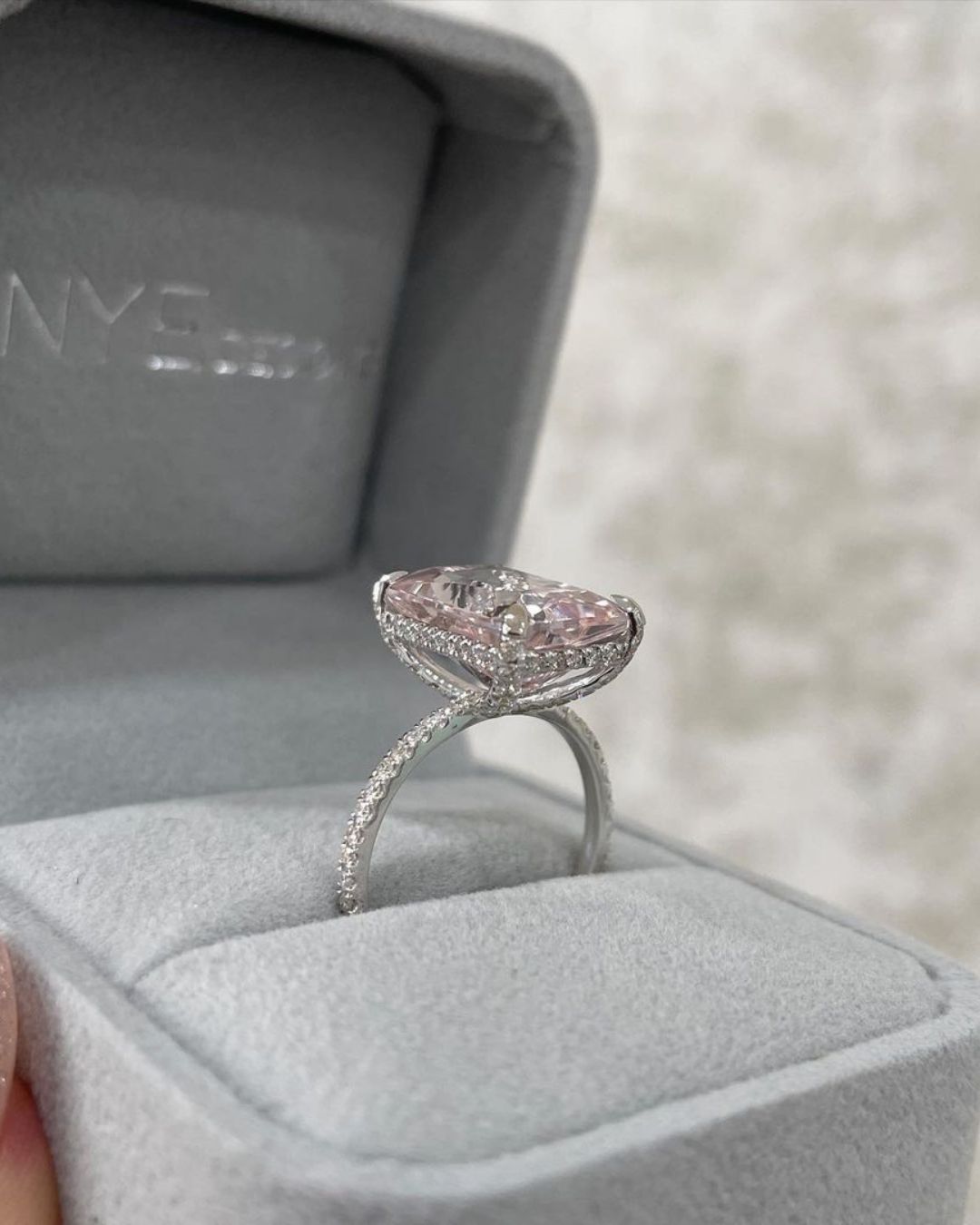 emerald cut engagement rings rose white rings