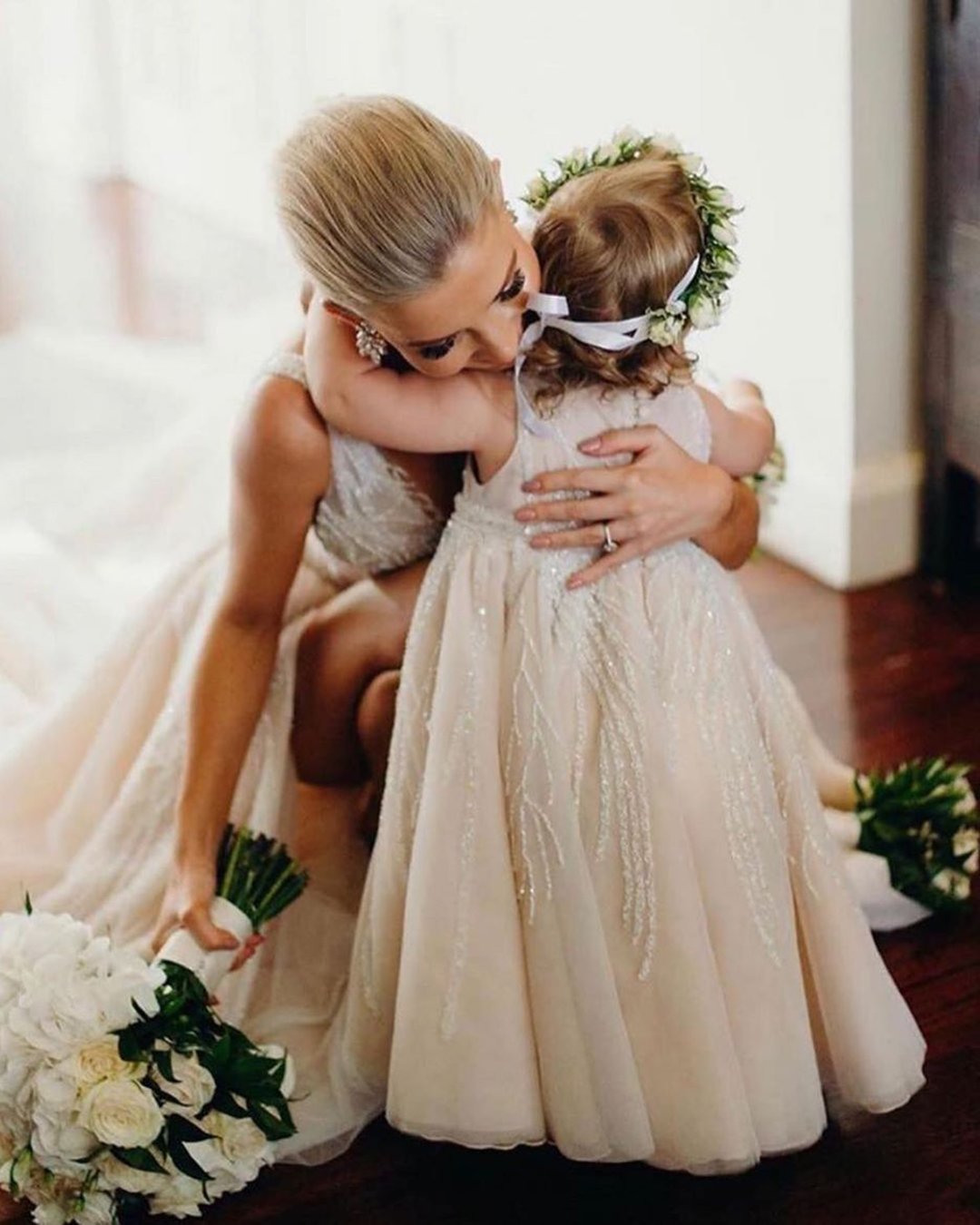 bride flower girl